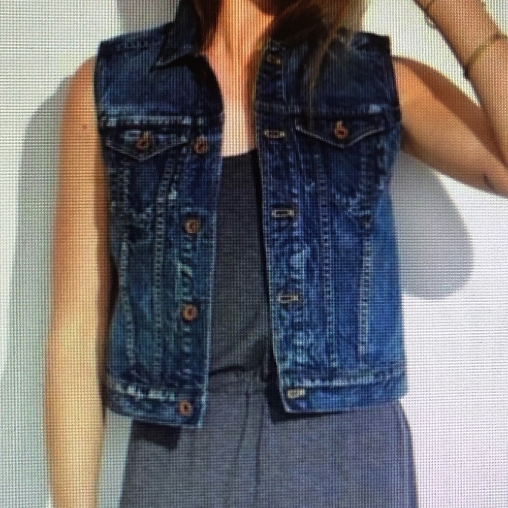 Madewell Pocket Jean Vest Size XS - Picture 3 of 11
